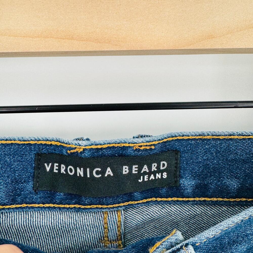 Veronica Beard Ryleigh High Rise Slim Jeans Cotton Blend Straight Leg Sz 23/000 - Picture 5 of 8